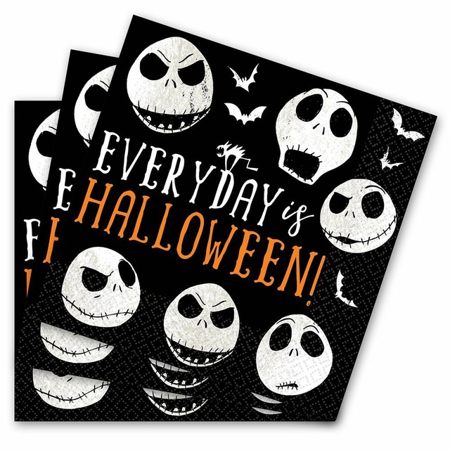 Disney Nightmare before Christmas Jack Skellington Paper Lunch Napkins