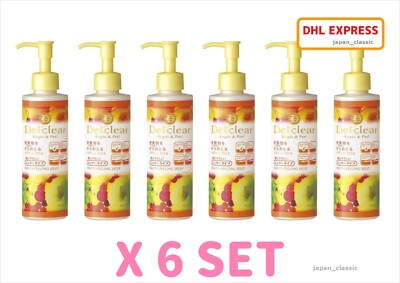 DETCLEAR BRIGHT & PEEL PEELING JELLY MIX FRUITS FLAVOR MEISHOKU 180ml X 6 SET