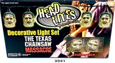 Texas Chainsaw Massacre Leatherface Head Lites Hand Painted Decorative Lights