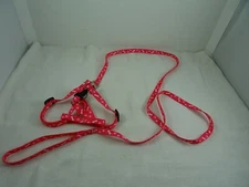 Small Dog Pink Body Harness and 44" Leash 
