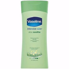 3X VASELINE Intensive Care ALOE SOOTHE Light Lotion Cream DRY SKIN 200ml
