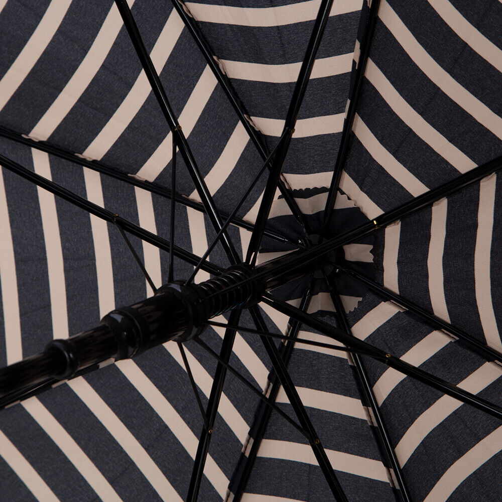 NEW Guy de Jean Jean-Paul Gaultier Umbrella Black And Ivory NEW Guy de Jean Jean-Paul Gaultier Umbrella Black And Ivory