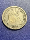 1869-S Seated Liberty Half Dime Silver Coin