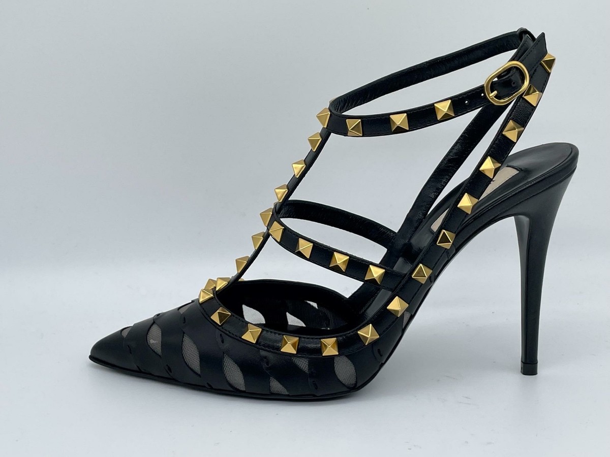 最終値下げ　VALENTINO ドット柄 スタッズ ハイヒール SALE VALENTINO ヴァレンティノ サンダル ハイヒール ロック
