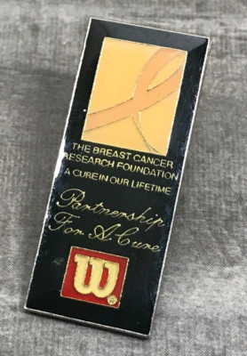 Wilson The Breast Cancer Research Foundation Lapel Hat Jacket Vest Shirt Pin