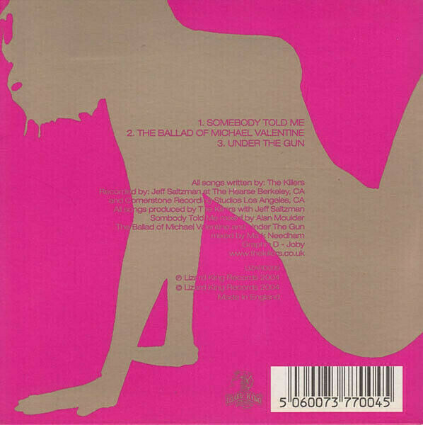 THE KILLERS Somebody Told Me CD LIZARD009 LIMITED EDITION Card 