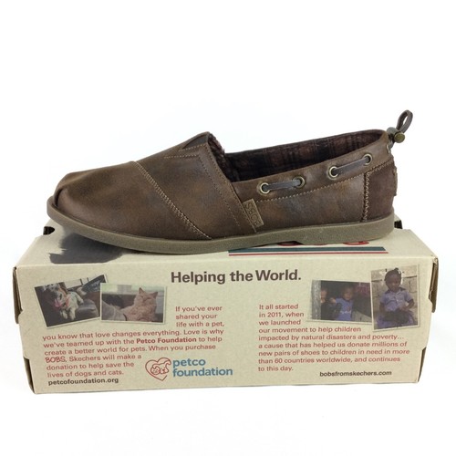 Skechers "Bobs" Loafer Slip On Memory Foam Comfort Casual 33731 Brown Womens 9.5 - Picture 7 of 15