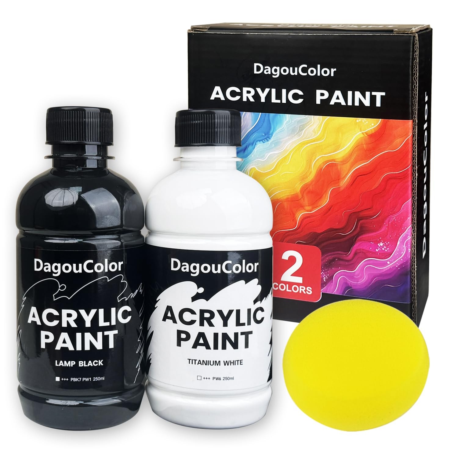 DagouColor Acrylic Paints Set - 2 Colors * 8.46 Fl Oz (Pack of 2), 2 ...