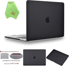 Matte Hard Case For MacBook Pro 15 Inch Touch Bar USB-C Black
