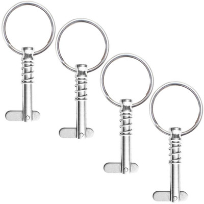 4PCS Quick Release Pin 1/4 Inch 316 Stainless Steel Bimini Top Marine Hardware