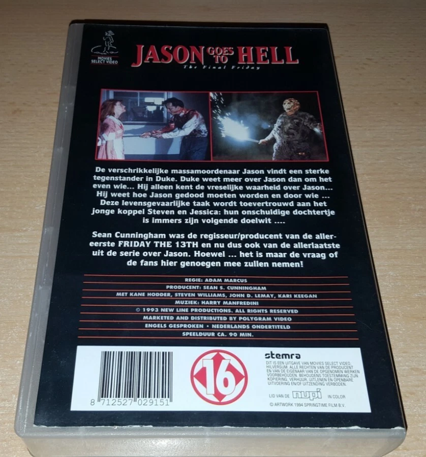 Jason goes to Hell - The Final Friday - Part 9 - NL Tape - Neu & OVP VHS - ab 18 - Bild 2 von 2