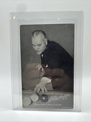 1948-49 Exhibit Sports Champions Willie Hoppe Billiards Pool Hall of Fame Card