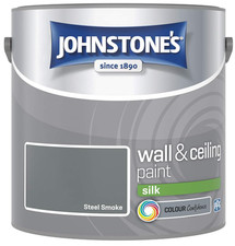 Johnstone's Wall & Ceiling Paint Silk Emulsion Smooth Finish Tin 2.5L All Colors