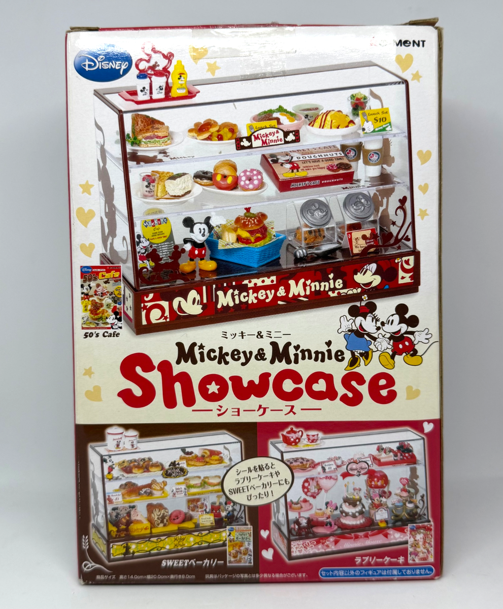 ミッキー＆ミニー ショーケース ディズニー Re-Ment Disney Mickey & Minnie Showcase Display Case with Stickers