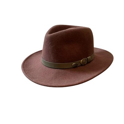 Bailey Men's 100% Wool Briar Hat Brown Water Repellent Fedora Western Small