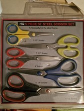 5 Piece Stainless Steel Scissors Set.