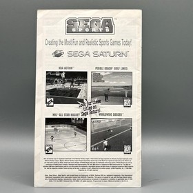 Daytona USA Manual SEGA SATURN Original Retro Vintage 1995 Gaming Guide