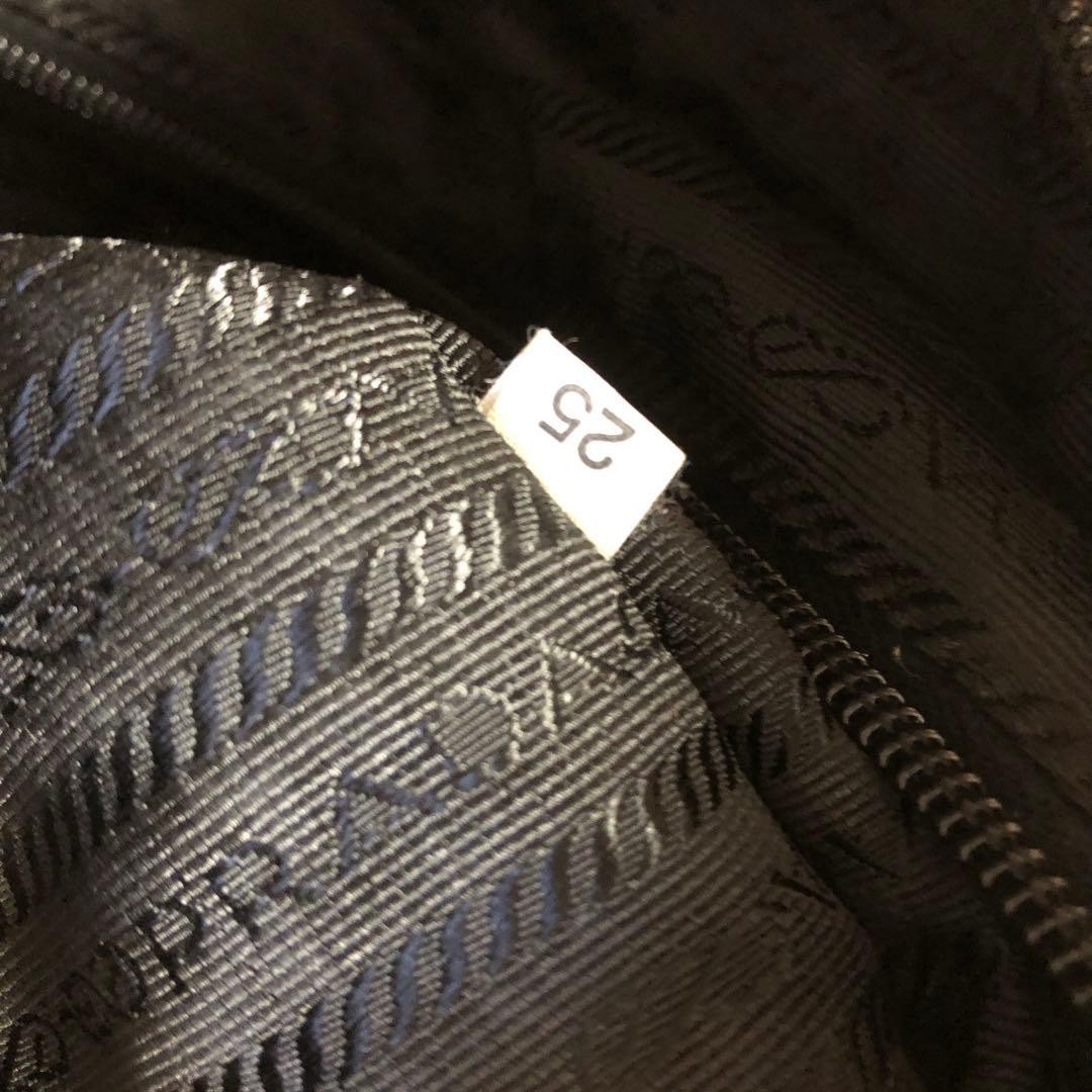 PRADA Shoulder Bag Triangle Logo Plate Large Capacity Black thumbnail 14