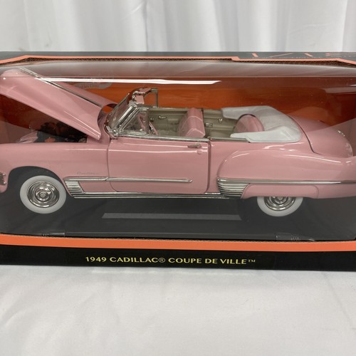 1949 Cadillac Coupe DeVille Convertible Pink 1/18 Diecast Model Car Road Sign... - Picture 2 of 6