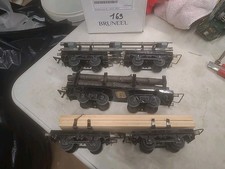 JeP Rèf 4689 wagons  transport de rails De Bois Double Wagons 