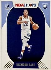 2020-21 NBA Hoops Desmond Bane Rookie Card RC Memphis Grizzlies. rookie card picture