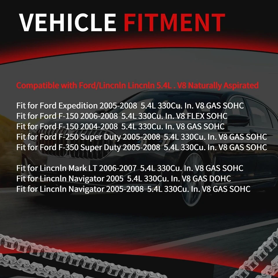 Timing Chain Kit Oil Water Pump 5.4L for F150, 2004-2009 - Image 3 of 4