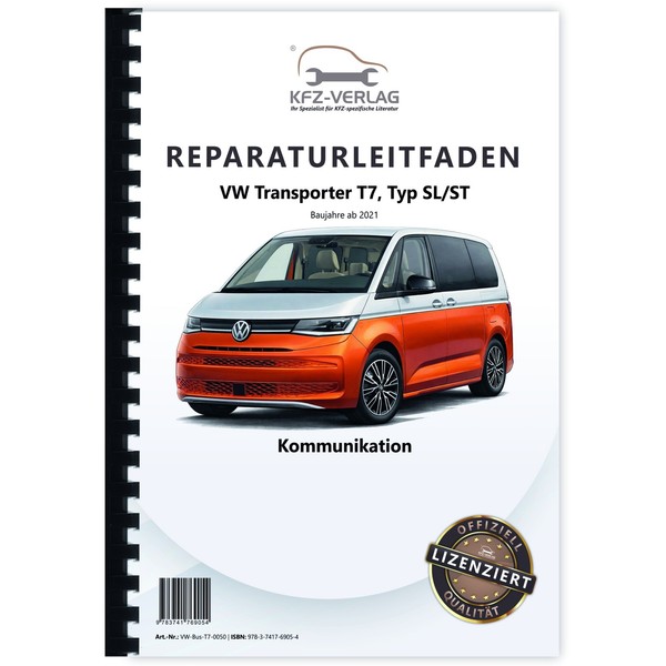VW Transporter T7 Ab 2021 Radio Navigation Kommunikation Reparaturleitfaden-image