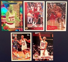 Sam Cassell 1993-94 Topps Finest #169 Refractor Rookie Card + 4 Bonus RC's