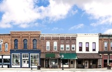 Model RR Bldg FLAT Background Scenery Small T...