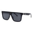 Kush Sunglasses Men's Retro Flat Top Square Frame UV400 Black Lens