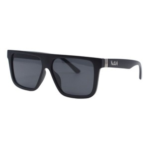 Kush Sunglasses Men's Retro Flat Top Square Frame UV400 Black Lens