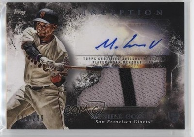 2018 Topps Inception 27/299 Miguel Gomez #IAP-MG Patch Auto 4d3