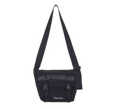 Supreme Denim Messenger Bag Black Fast Free Ship 