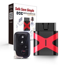 Programmable Keyfob, Replacement Car Keys and Fob Programmer Kit for 2009-201...