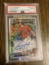 2021 Bowman Chrome Sparkle Refractor Auto #152/299 Coby Mayo PSA 10 Gem Mint