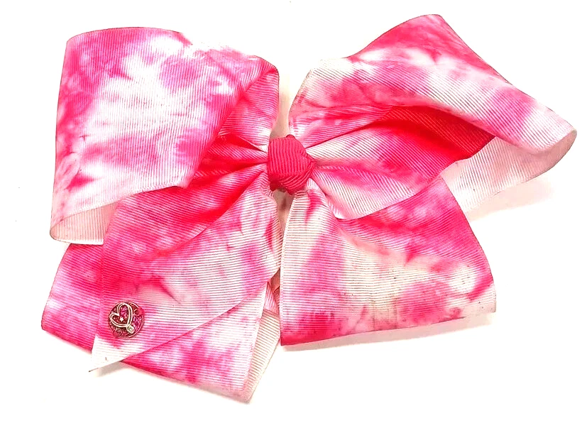 JoJo Siwa Nœud Cheveux Large Rose Flashy Pois Métallisés – Neuf Avec étiquette