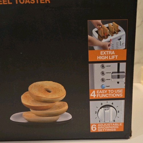 4-Slice Toaster KRUPS KH734D50 Stainless Steel Silver Open Box TESTED Works - Picture 2 of 10