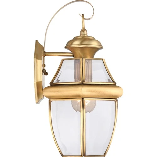 Newbury - 1 Light Medium Wall Lantern - 14 Inches high-Medici Bronze Finish - Picture 4 of 12