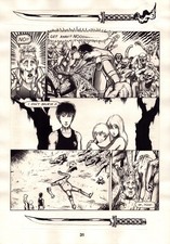 1986 Aircel Comics SAMURAI #8 pg. 31 Barry Blair NIGHTWYND Comic Art KILL DEATH