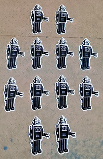12X Silver Bullet Movie Robot PORCELAIN ENAMEL SIGN BOARD SIZE 8"X5" INCHES S/S