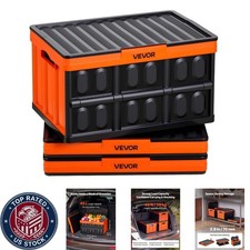 Versatile 45L Collapsible Storage Crates - Ideal for Home or Travel Organization