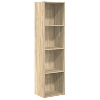 BüCherregal Sonoma-Eiche Holzwerkstoff 40X30X152 Cm Standregal