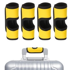 4Pcs Luggage Handle Wrap Hollow Luggage Identifiers for Luggage Yellow