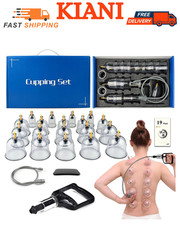 Cupping Therapy Set 19 Massage Cups for Back Pain Relief Physical with Hand Pump