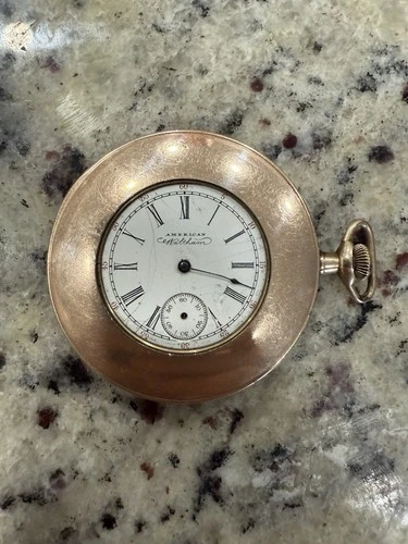 Antique 1903 Waltham Thin Dueber Case Gold Fill 15J Pocket Watch 4 Parts/repair