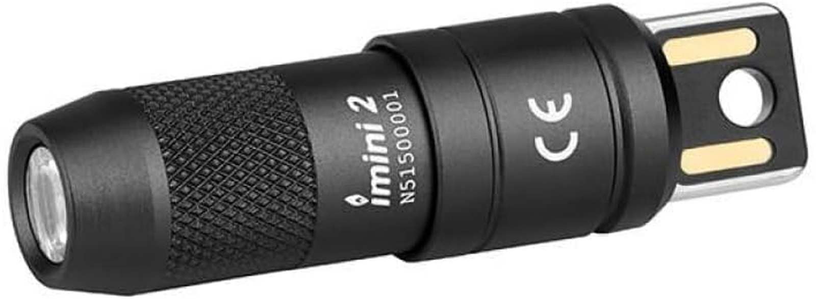 IMINI 2 Keychain Light 50 Lumens EDC Rechargeable Mini Torch, Magnetic Base Lamp