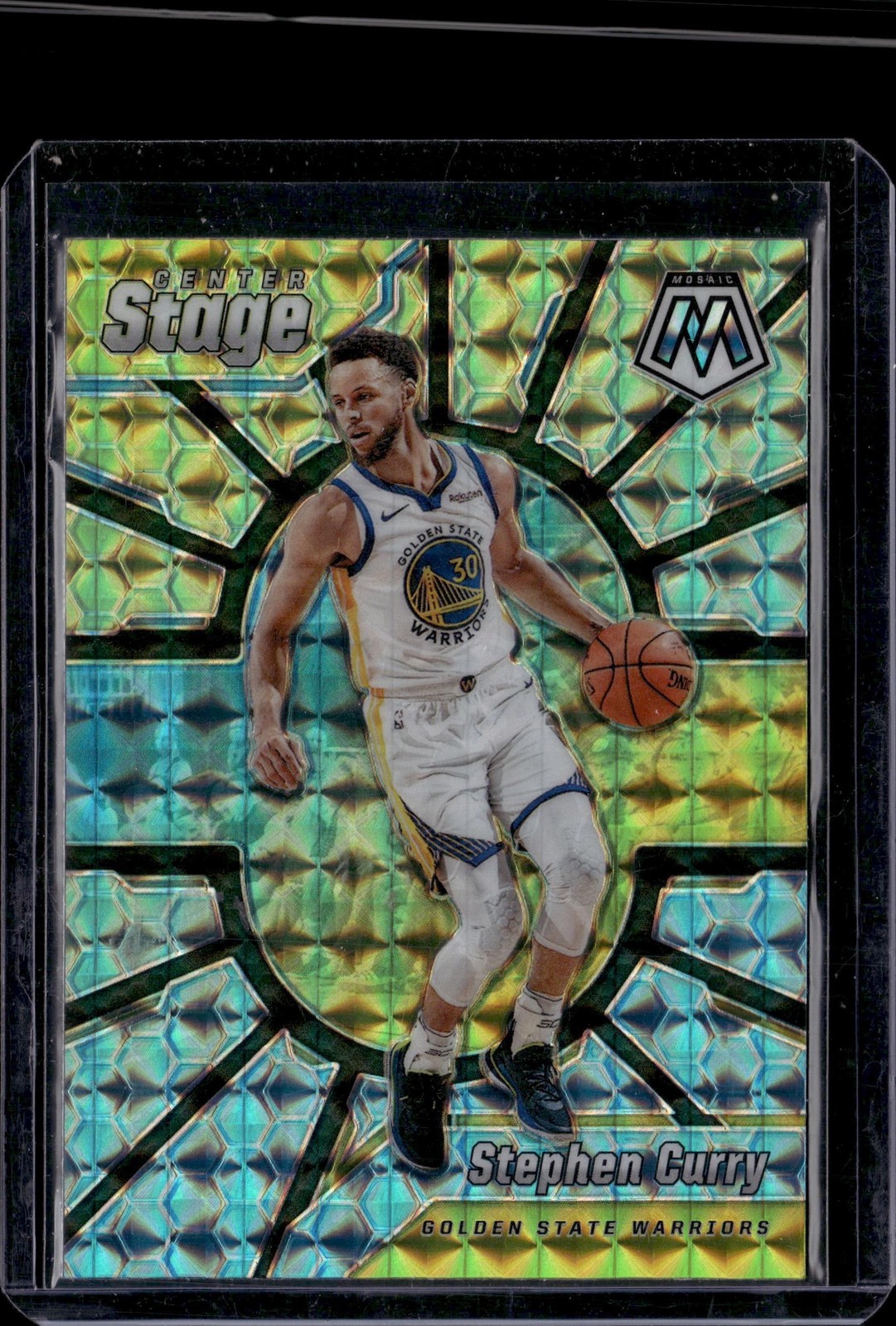2019-20 Panini Mosaic #14 Stephen Curry Center Stage Pal's Sports Cards