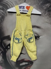 Handmade Vintage Knitted Toddler Romper Jumper One Piece Overall Style