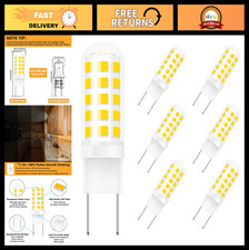 Dimmable G8 LED Bulbs 3000K Warm White, 35W Halogen Equivalent, Bi-Pin Base, 6 P