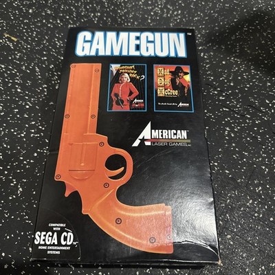 Game Gun American Laser Games Sega CD Light Gun Controller Box Only Rare!